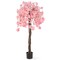 Single 5.5 FT Cherry Blossom Artificial Tree with Lifelike Pink Blooms
